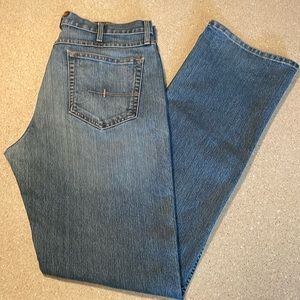 Ariat Rebar M4 Relaxed DuraStretch Boot Cut Jeans size 34X36. Color: Carbine